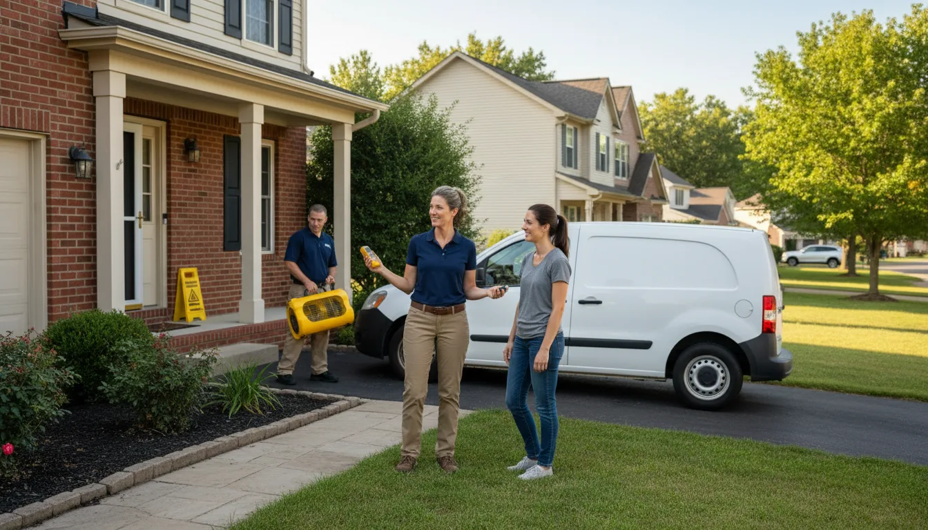 Water restoration image for Water Damage & Restoration Services in Websterville, VT
